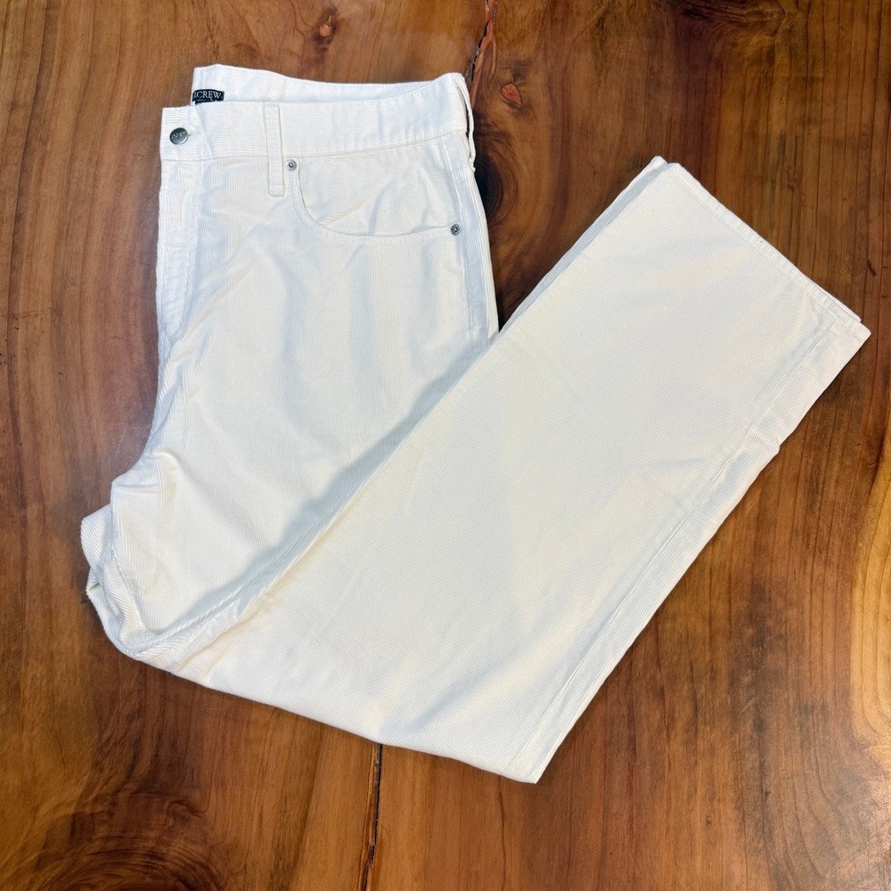 NEW J Crew Women's Pants 34 Loose Corduroy CC466 Cotton Casual Straight J3-17
